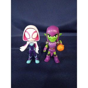 2021 Hasbro Marvel Green‎ Goblin and Spider Gwen Action Figures 4"